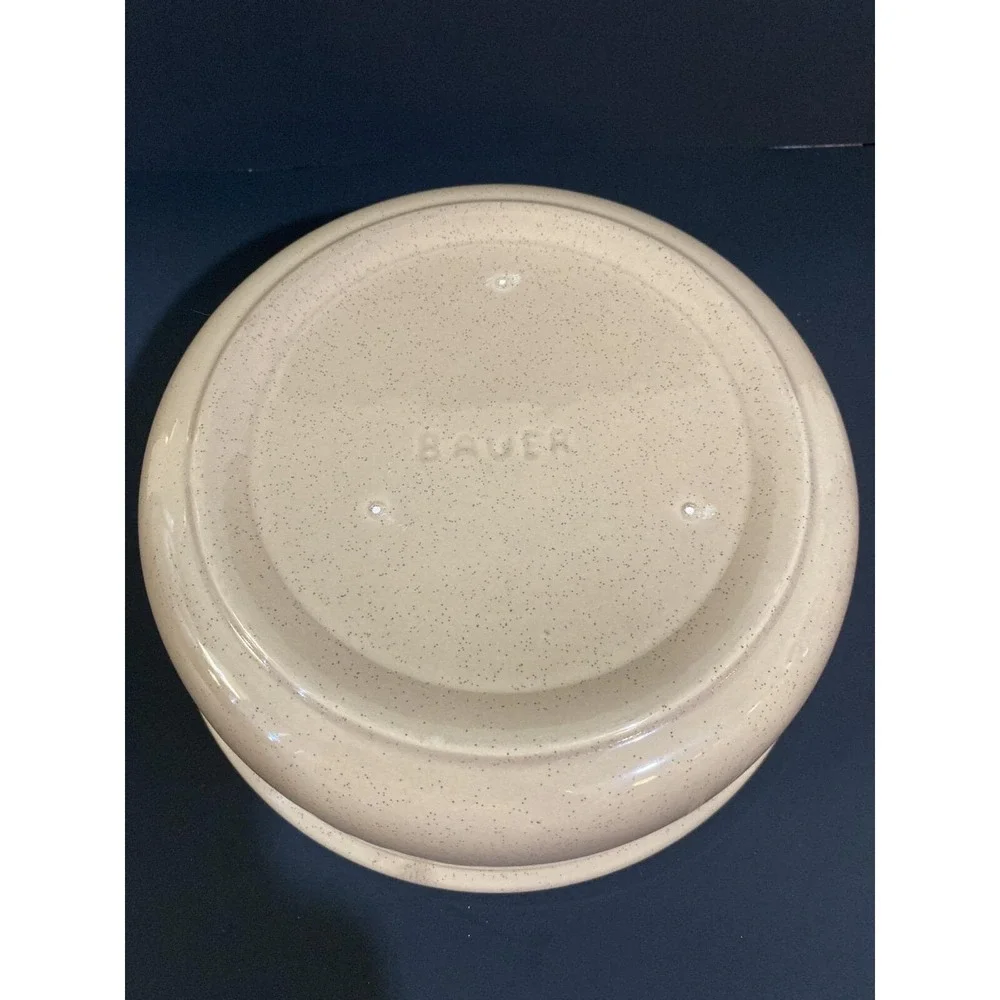 Bauer Pottery‎ Contempo Desert Beige 2 Qt Casserole W/rack! MINT